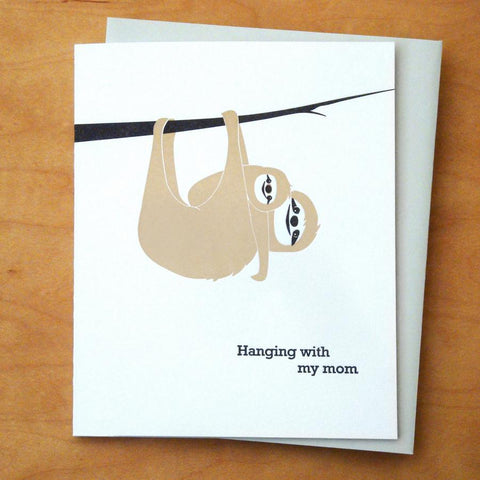 Sloth Mother's Day Card