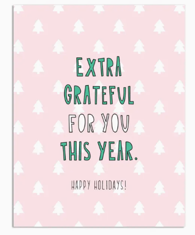 Extra Grateful Holiday Card 