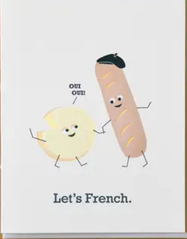 Let's French Card