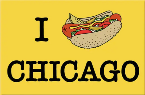 Chicago Hotdog Magnet