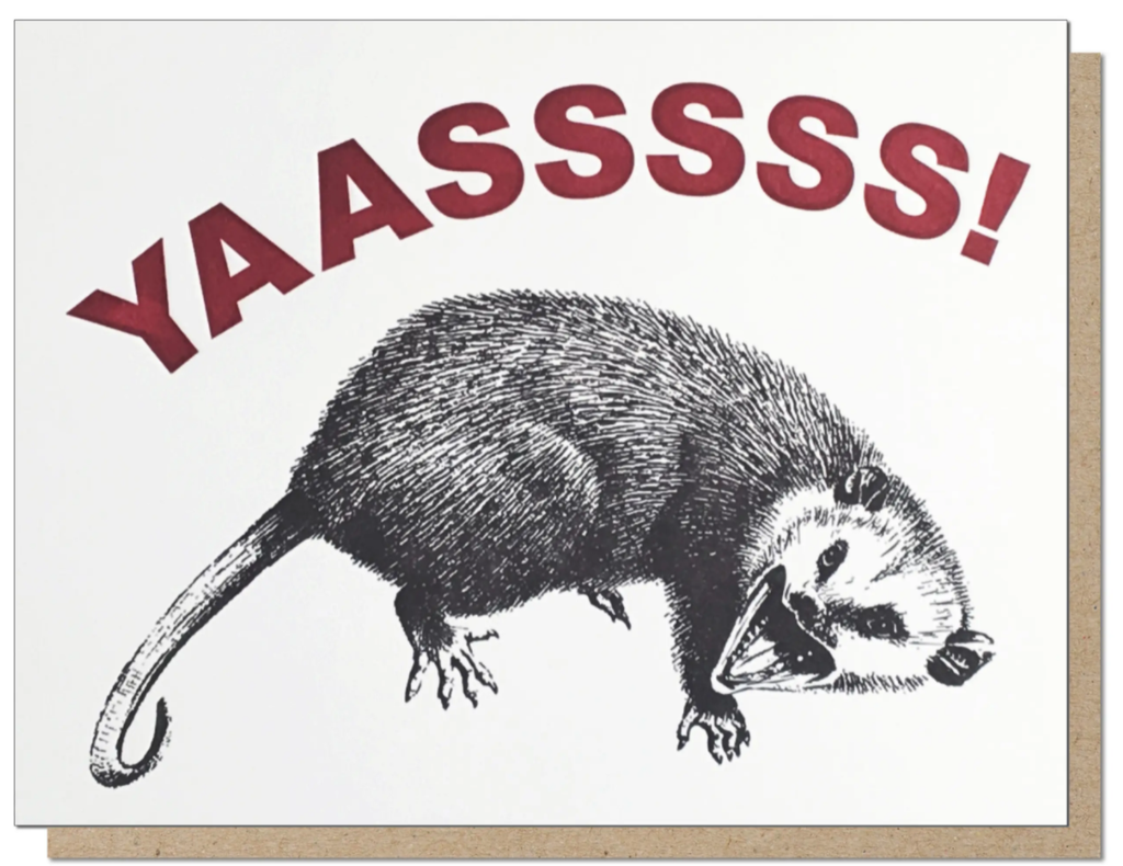 YAS Possum Card