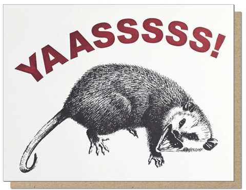 YAS Possum Card