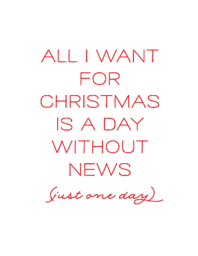 No News Christmas Card