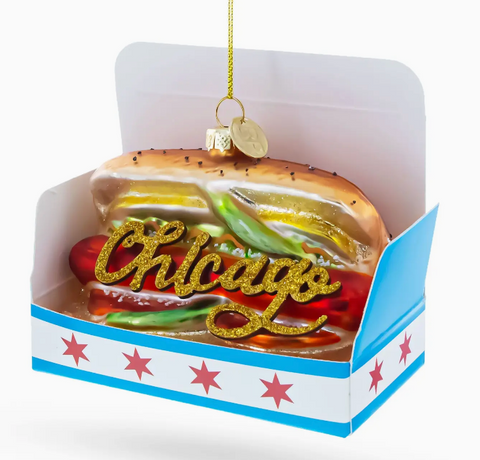 Chicago Hot Dog Ornament