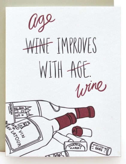 Age Improves Birthday Card 