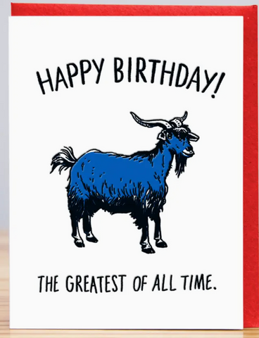 GOAT Birthday Card