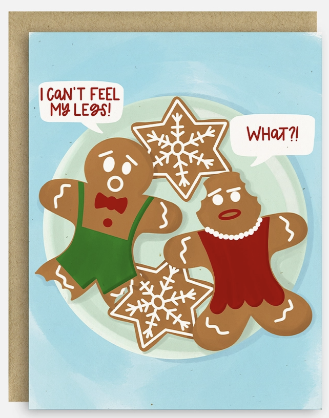 Gingerbread Couple Holiday Christmas Card