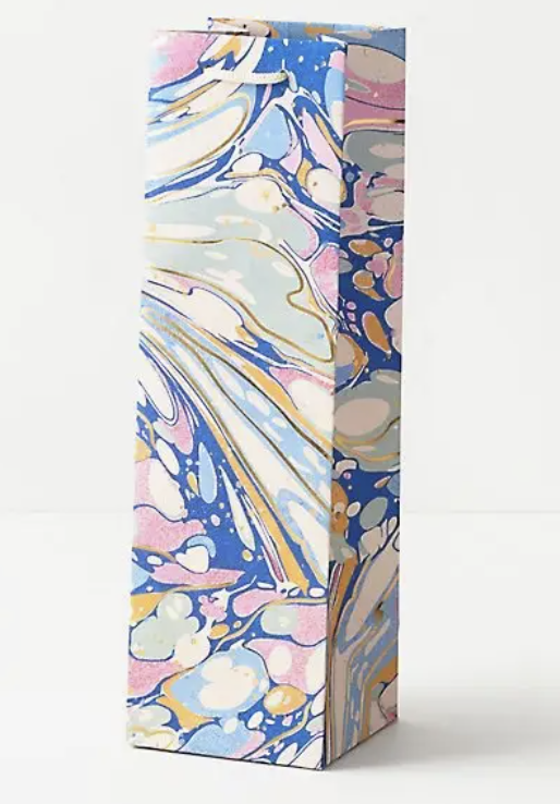 Marble Wine Gift Bag 