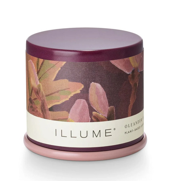 3 oz. Demi Tin Vanity Candle - Blackberry Absinthe, Fresh Sea Salt, Santal Birch, Borealis Moss, Rhubard Honey, Oleander Oak, Driftwood, Thai Lily, Coconut Milk Mango, Blackberry Absinthe, Tonka Noir, Santal Fig, Oud Wood - IC - Steel Petal Press