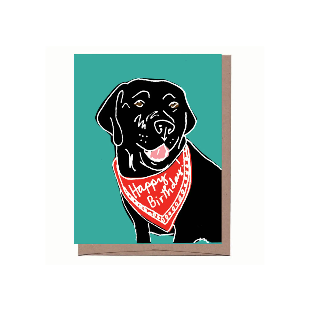 Bandana Dog Birthday Card