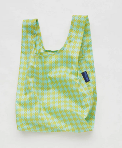 Baby Mint Pixel Gingham Baggu