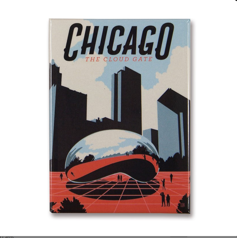 Chicago Bean Magnet,