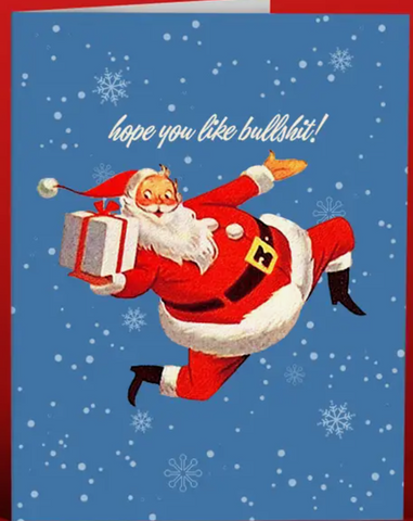 Bullshit Santa Holiday Card