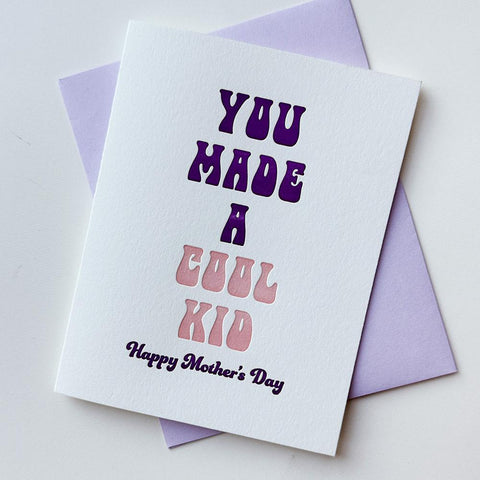 Mother's Day Cool Kid Card