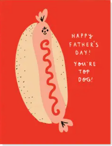 Top Hotdog Fathers Day Card