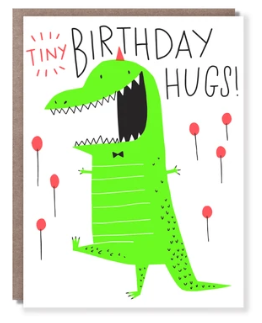 Tiny Dino Birthday Hugs Card