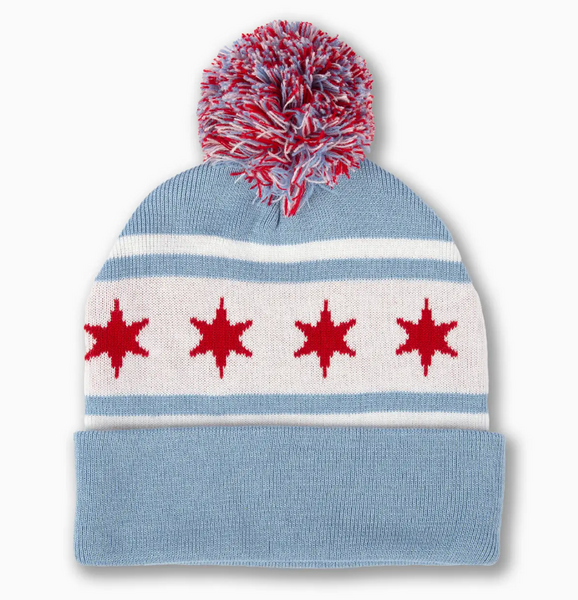 Chicago Blue With Pom