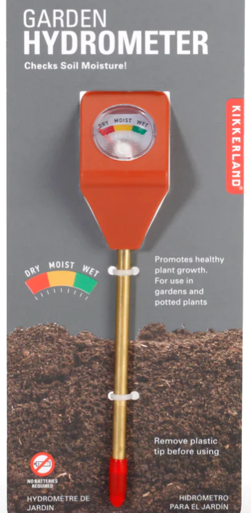 Garden Hydrometer Checks Soil Moisture For Plants - Kikkerland