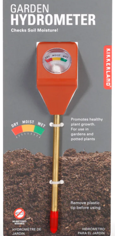 Garden Hydrometer Checks Soil Moisture For Plants - Kikkerland