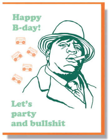 Biggie Birthday Party Card