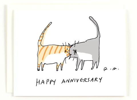 Cats Happy Anniversary Card