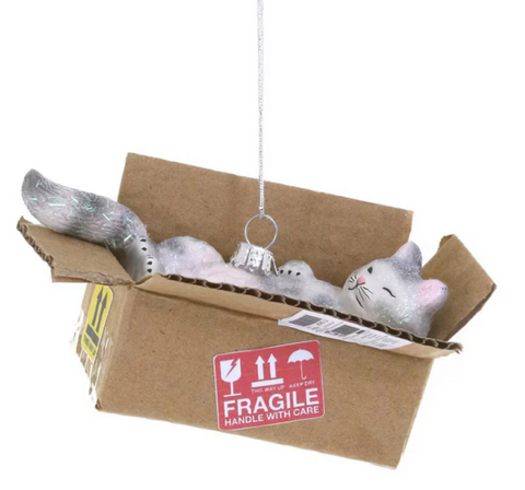 Cat Box Ornament