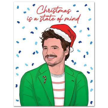 Pedro Pascal Christmas Card