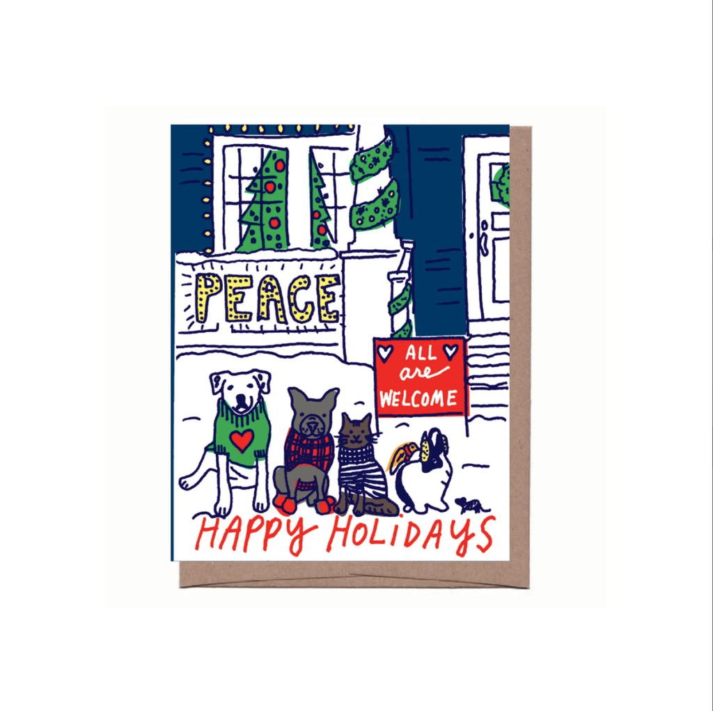 Welcome All Animals Holiday Card