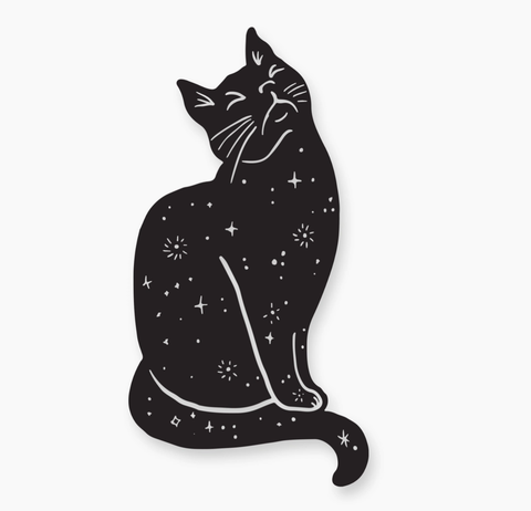 Magic Black Cat Sticker 