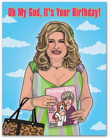 OMG Jennifer Coolidge Bday Card 