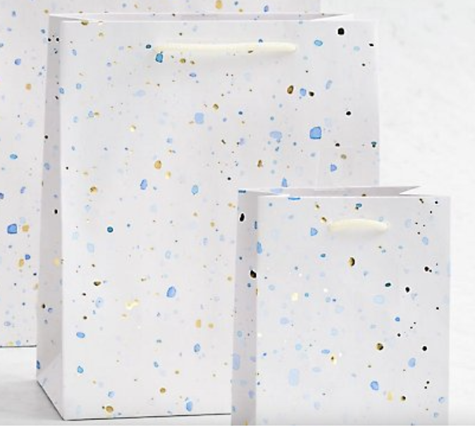 Blue Speckled Gift Bags