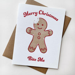 Bite Me Christmas Card