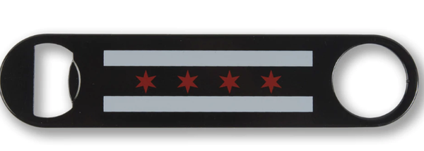 Chicago Flag Bottle Opener 