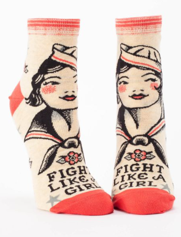 Fight Like A Girl Ankle Socks 