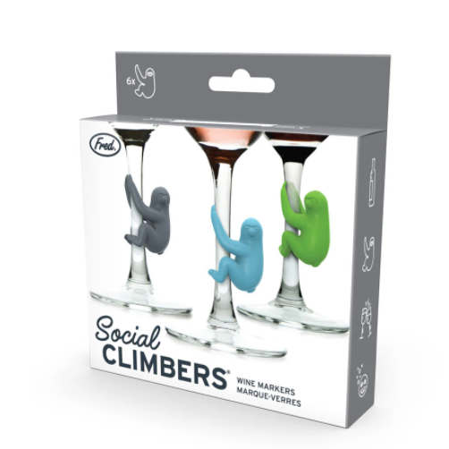 Social Climbers Sloth Drink Markers