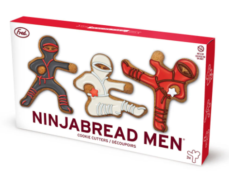 Ninja Bread Cookie Cutters 