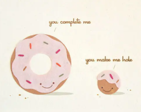 You Complete Me Donut Card