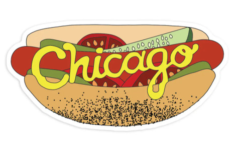 Chicago Sticker Hot Dog
