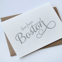 Love from Boston Card