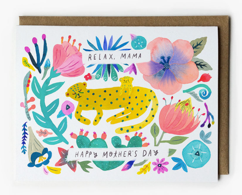 Relax Mama Cheetah Card 