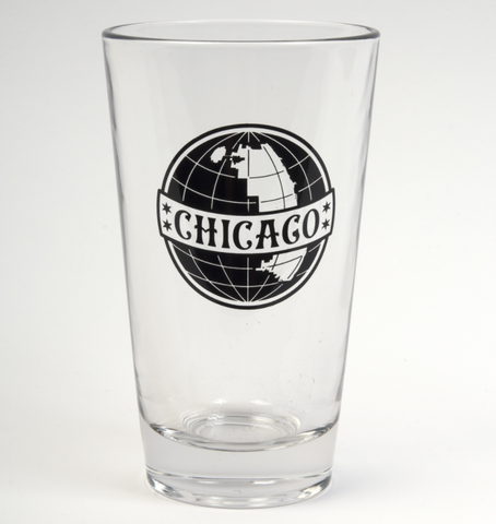 Chicago Globe Pint Glass 