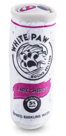 White Paw Bark Cherry Dog Toy 