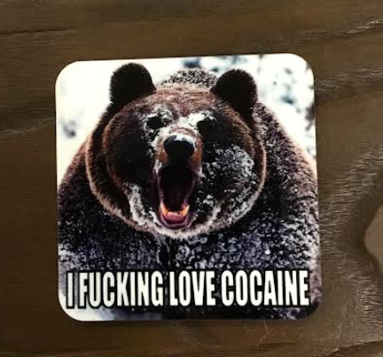 Cocaine Bear Coaster