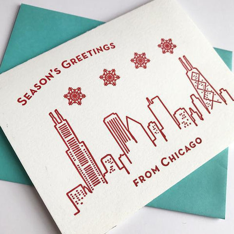 Seasons Greetings Chicago Card