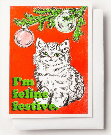 Feline Festive Holiday Card