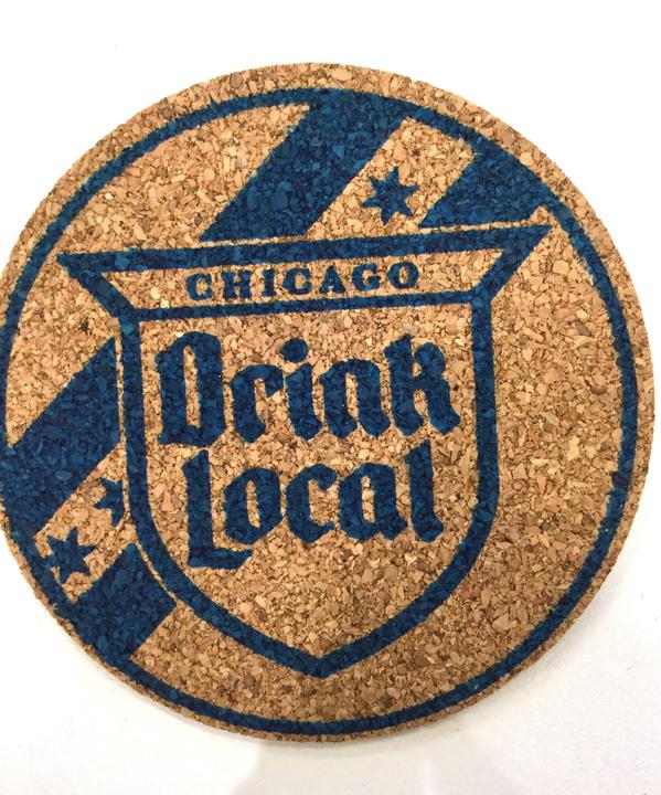 Drink Local Chicago Coaster 