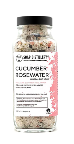 Cucumber Rosewater Mineral Bath Salt Soak 