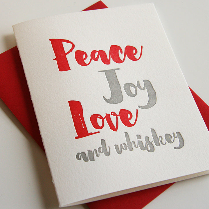 Peace and Whiskey Card