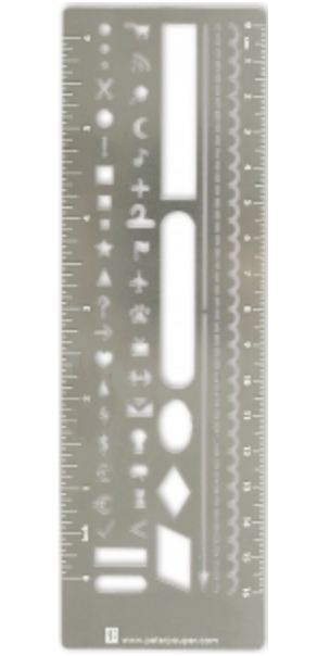 Metal Stencil Ruler Bookmark – Steel Petal Press