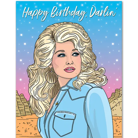 Dolly Parton Darlin Birthday Card
